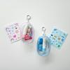 Fromkids Transparent Multi-Pouch 2-Piece Toddler/Children Elementary School Lip Balm Keychain Case