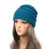 New Autumn And Winter Wool Cap European And American Women's Capped Cap Warm Knitted Cap Simple Solid-Coloured Cap