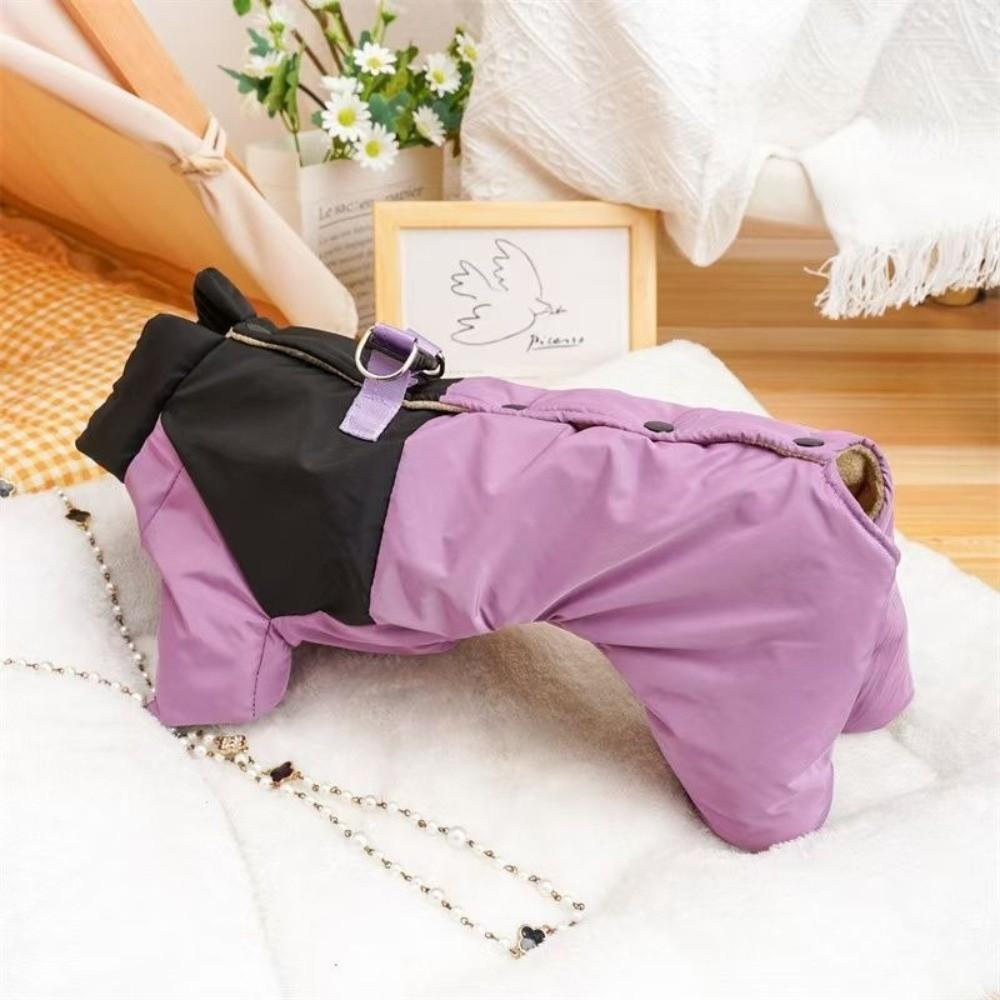 Windproof Protective Romper Autumn Winter Dog Clothes Outdoor Dog Bodysuit For Puppy Small Dogs