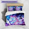Kpop Demon Hunters Pattern Printed 3PCS Bedding Set, Soft Skin-Friendly Washable Duvet Cover & Pillowcases Set