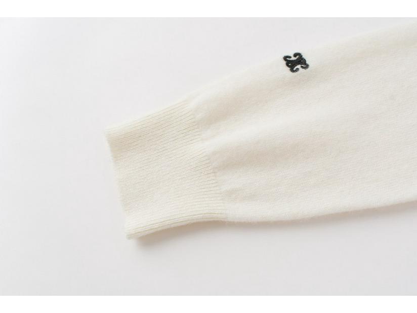 Женский свитер из 100% чистого кашемира с круглым вырезом, вышивкой и свободного кроя