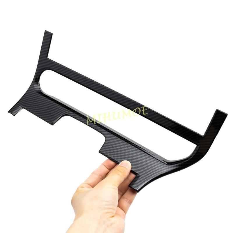 For Toyota BZ4X EA10 2024 2025 Carbon Fiber Center Console Gear Shift Panel Covers Interior Upgrade Decoration