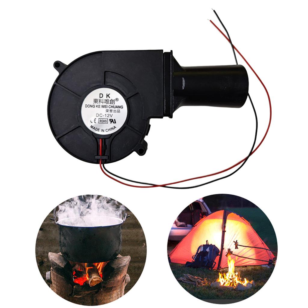 Portable BBQ Fan for DC 12V 2A 5600R/for M Air Turbo Blower for Barbecue Picnic Camping Fire Starter Cooking Tool
