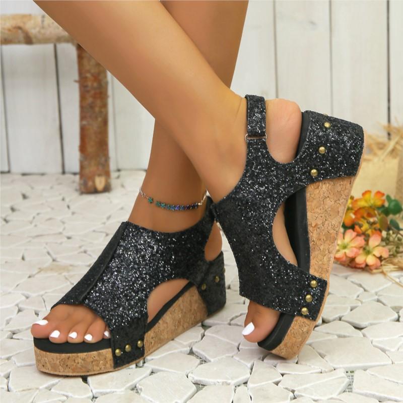 Fashion Summer Woman Shoes Sandals Non-Slip Shoes For Women Beach Women Shoe Wedge Sandals Ladies Outdoor Sandal Women Footwear Female