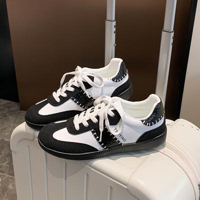 Новая стильная модная женская обувь, дизайнерская высококачественная повседневная спортивная обувь большого размера из натуральной кожи, вулканизированная обувь