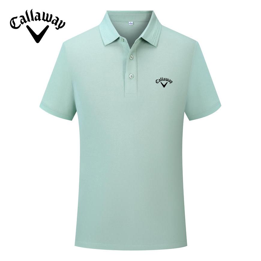 Callaway 2025 Весна/Лето Вышивка Однотонная Спортивная Хлопковая Рубашка Поло Для Мужчин и Женщин Быстросохнущая Пот Впитывающая Рубашка Поло