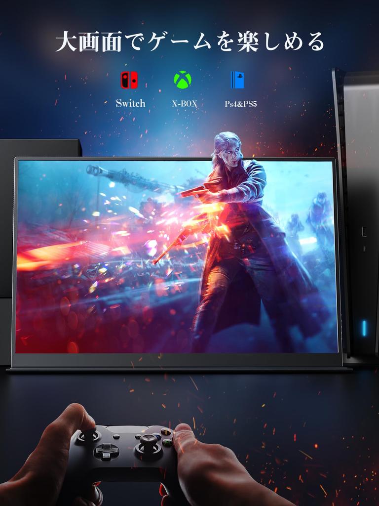 Мобильный монитор 14 дюймов Разрешение 2K Мобильный дисплей Портативный монитор Соотношение сторон экрана IPS Панель 2160x1440P Яркость игрового монитора Поддержка режима HDR