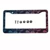 Best-selling pattern American Car 12" x 6" Laser Cut Chrome FLicense Plate Frames- Car/Truck/SUV Automobile Decoration Accessory License Plate Covers