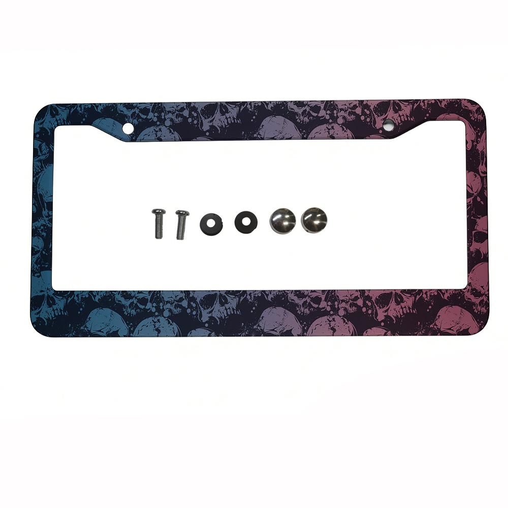 Best-selling pattern American Car 12" x 6" Laser Cut Chrome FLicense Plate Frames- Car/Truck/SUV Automobile Decoration Accessory License Plate Covers