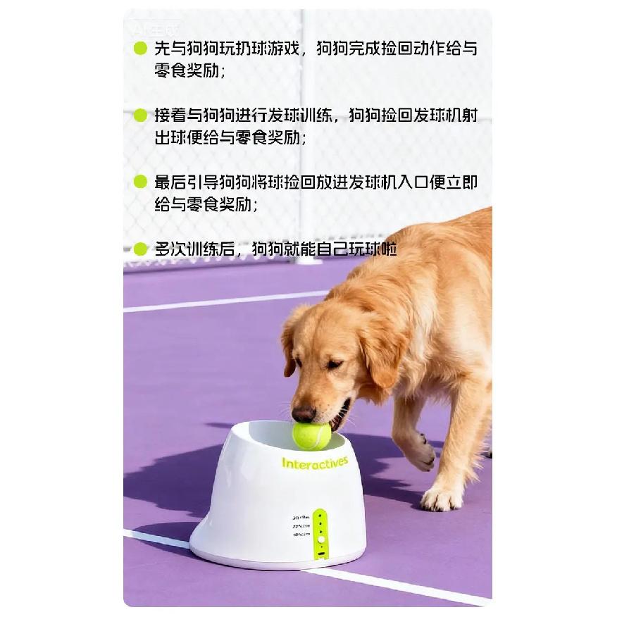 Dog Toy Ball Tennis Launcher Automatic Ball Throwing Machine Pet Toy Ball Launcher for Dogs