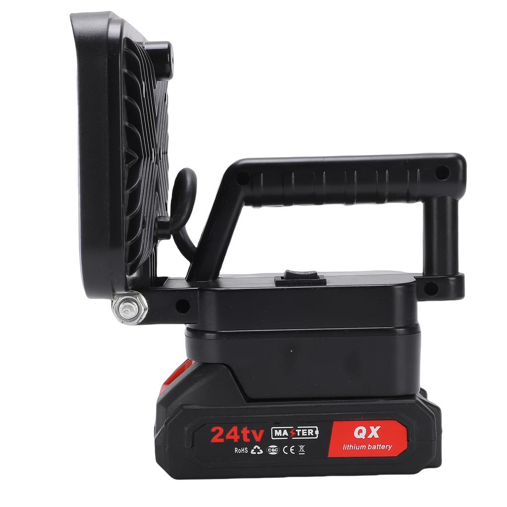 LED Work Light Battery Powered Handheld Flashlight with Dual USB Ports Cordless Lamp for Outdoor Camping Fishing Emergency