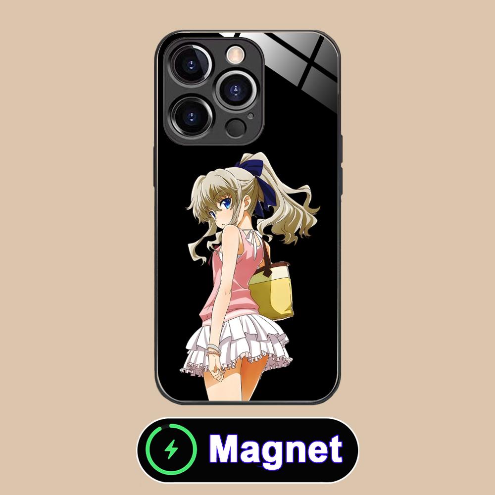 Чехол для мобильного телефона Charlotte Tomori Nao Glass MagSafe для iPhone 17 16 15 14 13 12 11 Air Pro Max Plus Mini Цветная крышка
