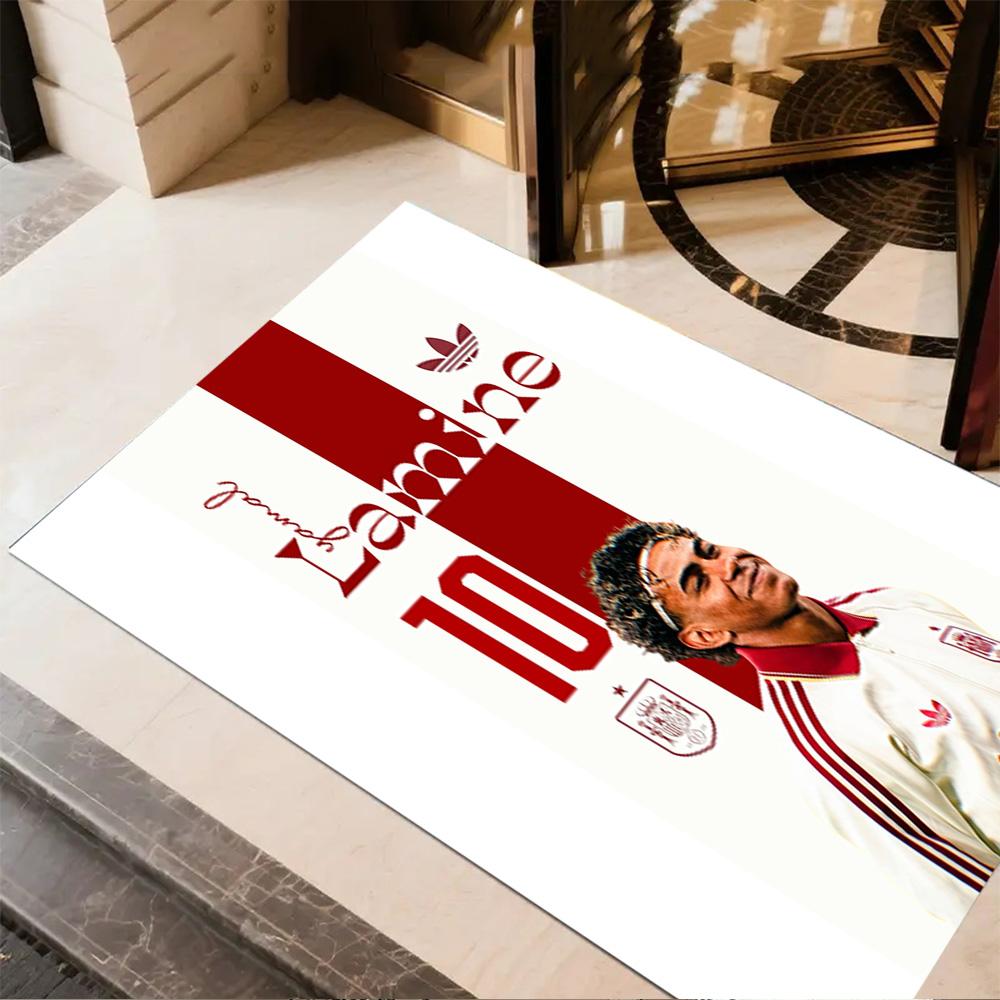 Lamine Yamal's Yamal: Future Football Floor Mat Design for Dining Room Hallway Balcony Bedrooms Anti-slip Rug Anime Office Decor Perfect Gift for Frie