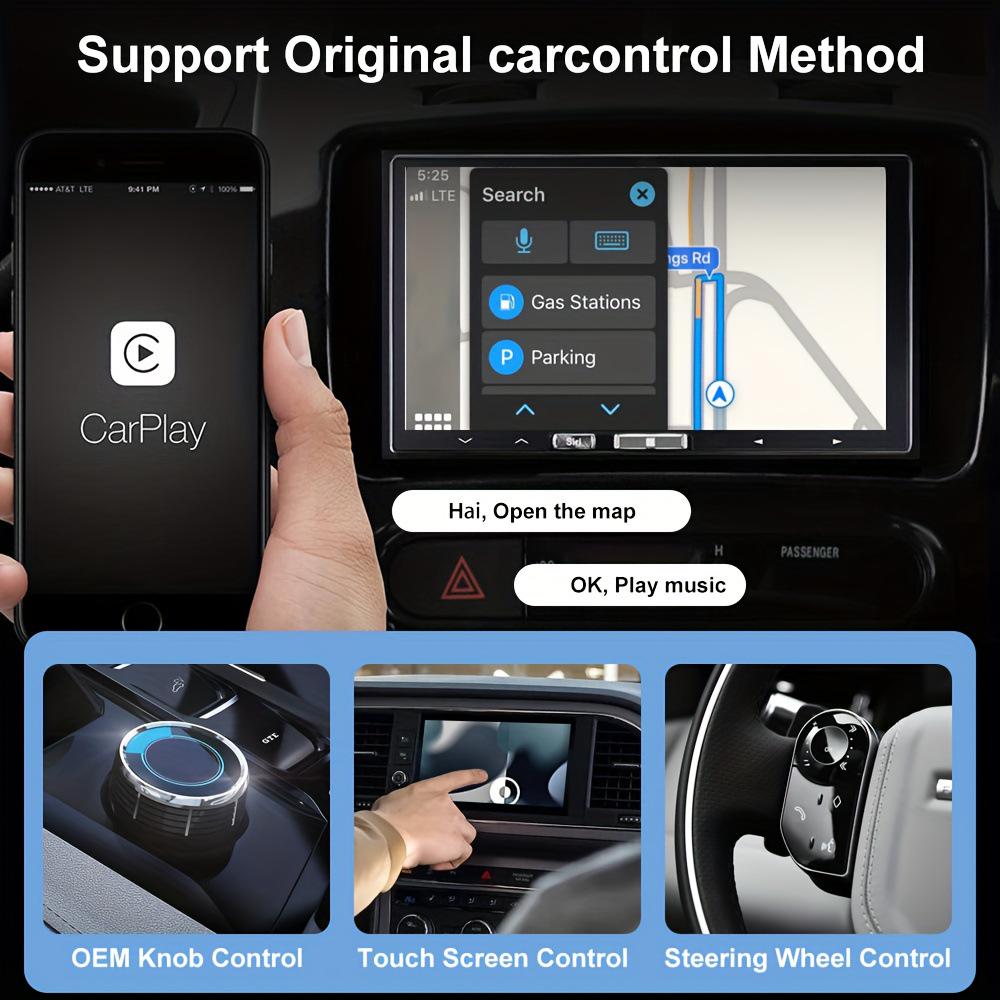Адаптер 2-в-1 для проводного и беспроводного CarPlay и Android Auto