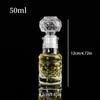 1 Pcs 50Ml Transparent Small Empty Spirit Whisky Wine Bottle Mini Glass Alcohol Liquor Bottles With Screw Cap Whiskey Decanter