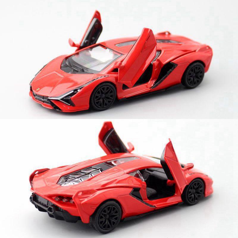 1/36 Scale Lamborghini Sián FKP37 Casting Car Model, Zinc Alloy Toy Car for Kids, Pull Back Vehicles Toy Car for Toddlers Kids Boys Girls Gift