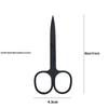 Round-Head Eyebrow & Nose Hair Trimming Scissors for Makeup, Beard, and Embroidery, Pointed Tip for Precision Beauty.