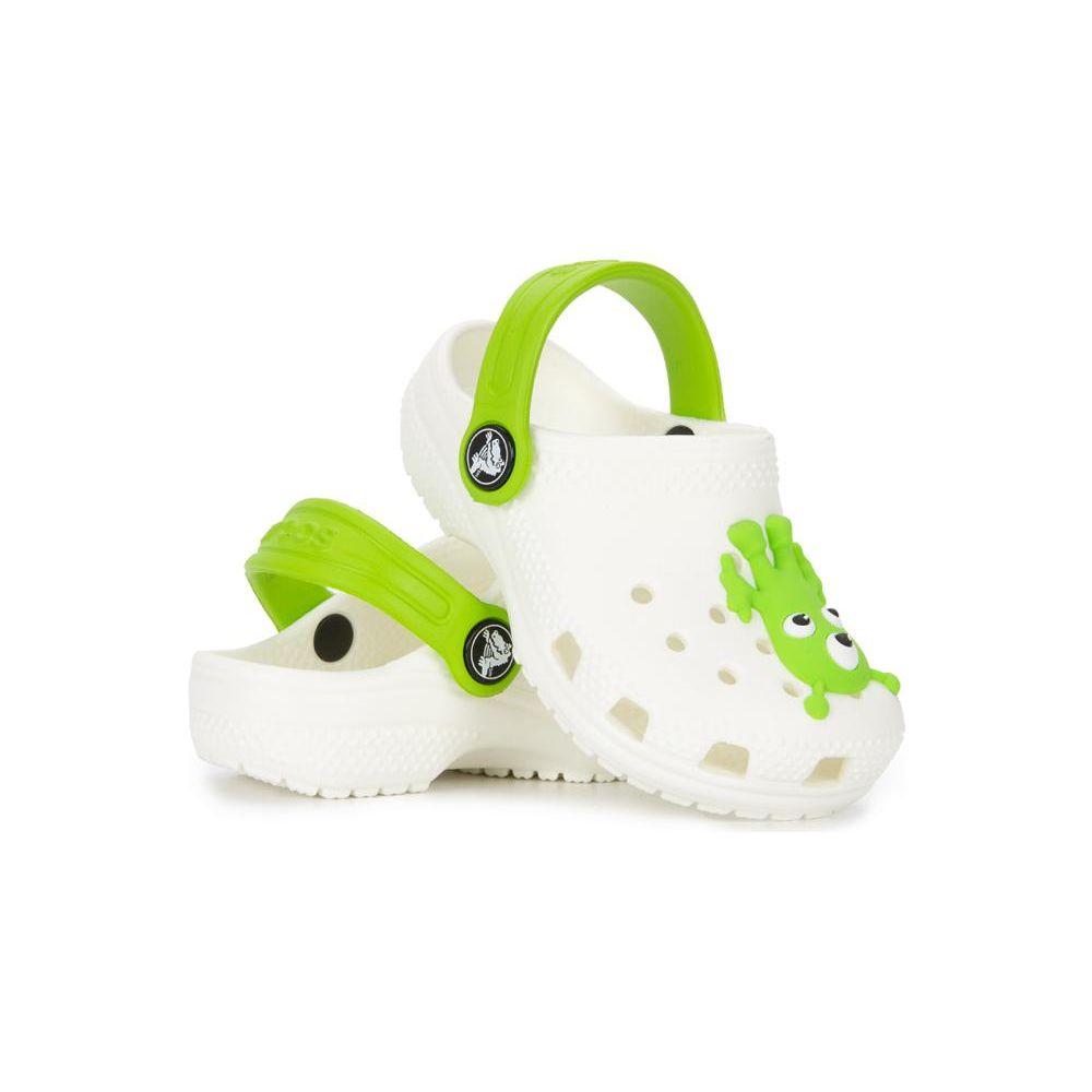 Crocs Удобные Универсальные Детские Сандалии Детские Сандалии Белый Зеленый 208653-90H