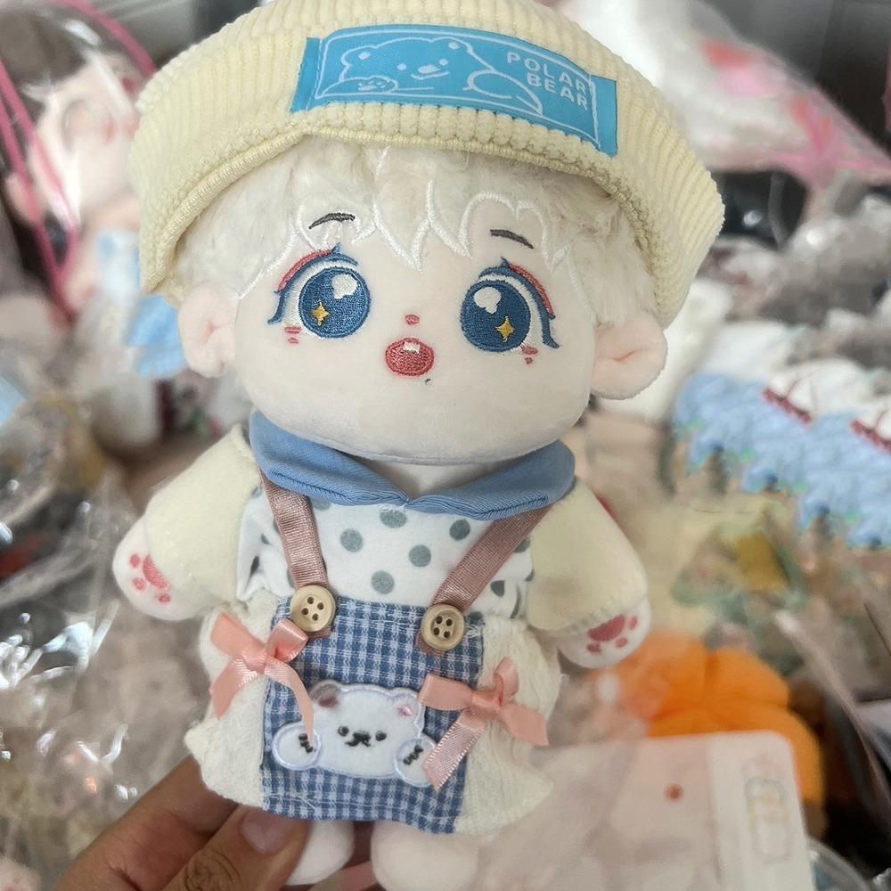 Замеченный Топ 20 см Одежда для куклы Наряд Шляпа Маленький медвежонок Набор одежды для куклы 10/20 см Хлопковая кукла