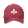 Fleur De Lys No.3 Unisex Style Baseball Cap Distressed Washed Hats Cap Classic Outdoor Workouts Adjustable Headwear