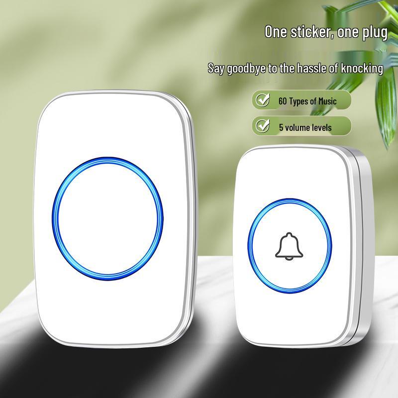 Household Wireless AC Digital Music Doorbell with Remote Control and One-to-One Caller