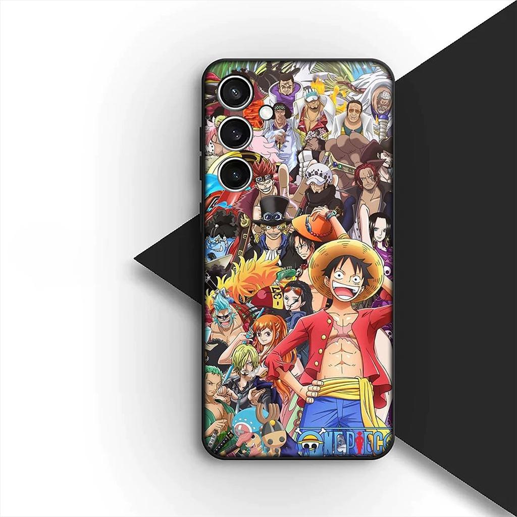 for Samsung Galaxy S20 S22 S21 FE Ultra Plus A07 A17 A15 A16 A25 A57 A37 Phone Cover Case One Pieces Luffy Sanji Roronoa Zoro