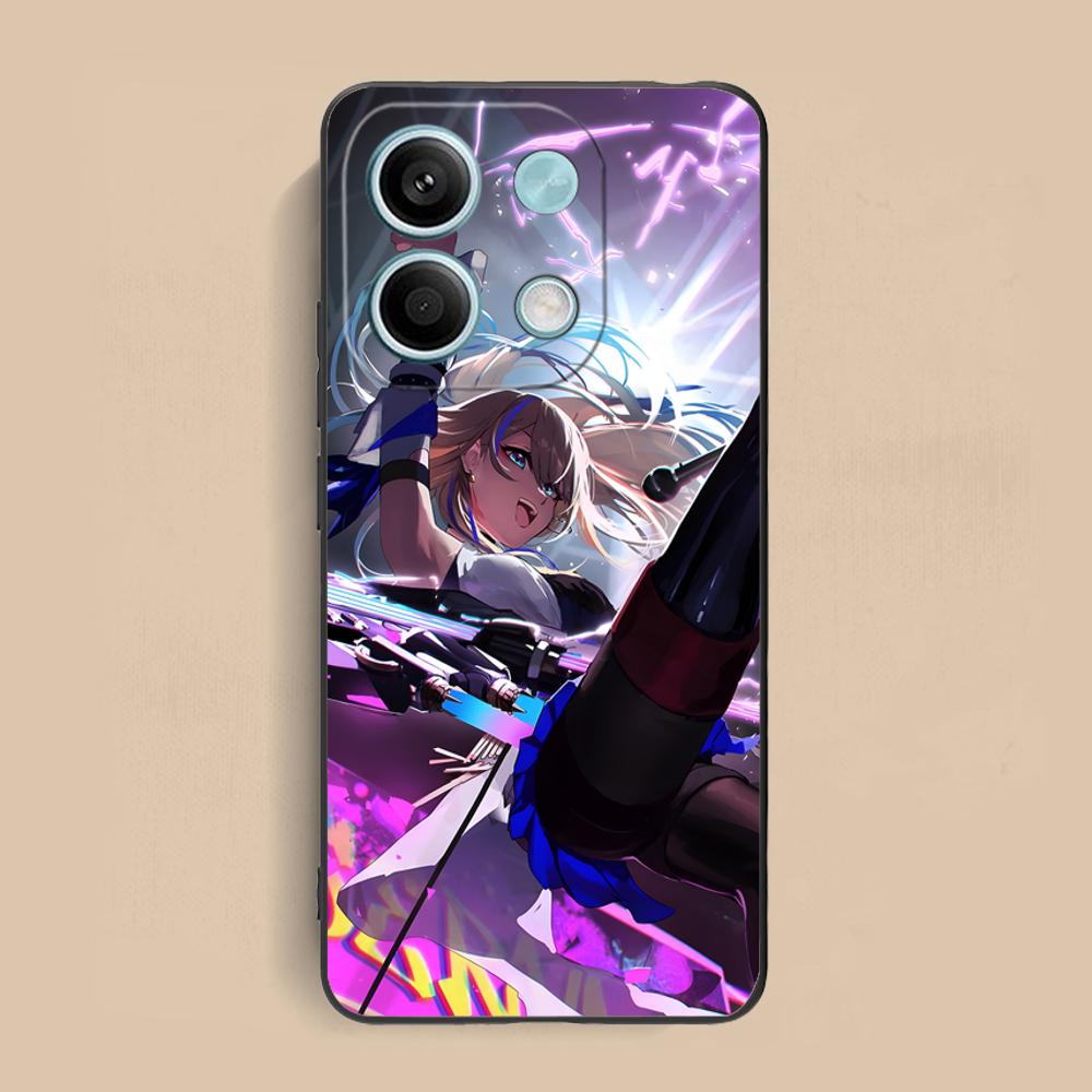 HSR Serval Матовый ТПУ Чехол для Мобильного Телефона для Xiaomi Redmi Note 14 13 12 11 S Pro Plus 4G 5G Цветная Печать Обложка