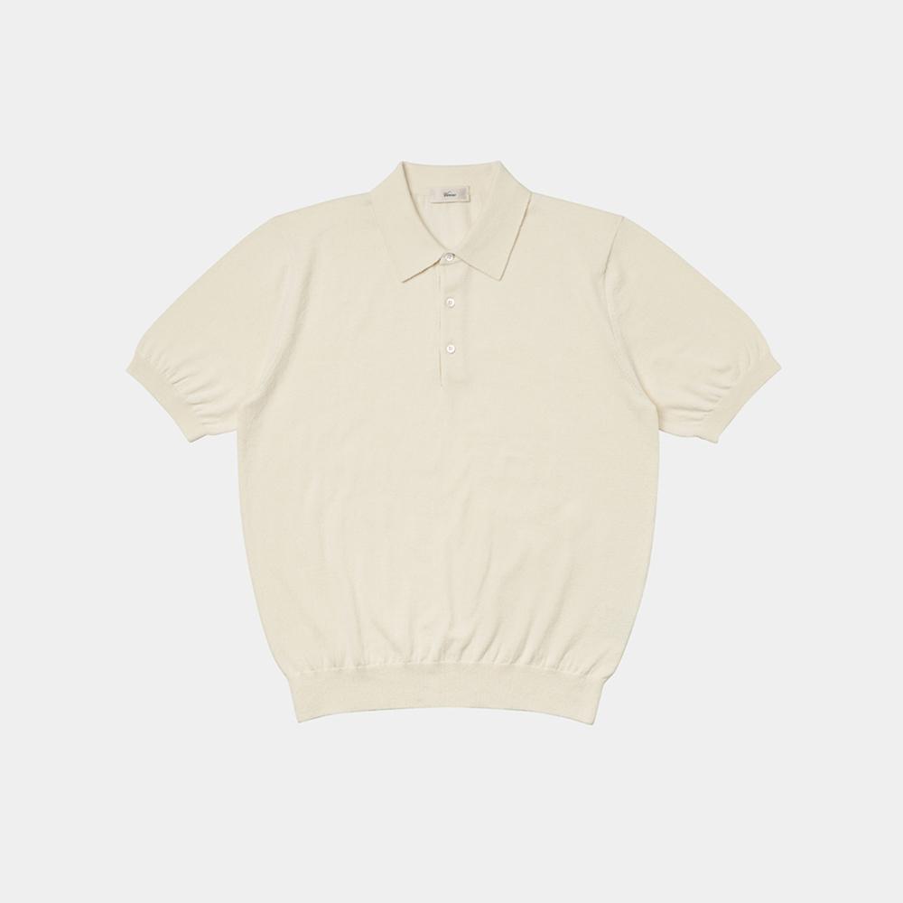 VERNO 24Ss Essential Polo Knit Ivory