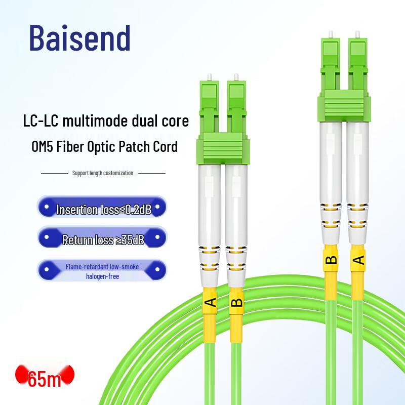 Baisende OM5 10 Gigabit Multimode LC-LC Fiber Optic Patch Cable