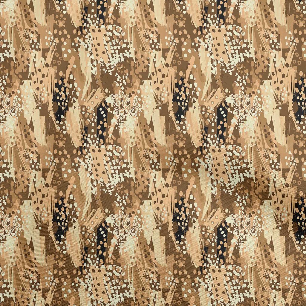 oneOone Cotton Flex Forest Green Fabric Abstract Brush Stroke& Dot Fabric For Sewing Printed Craft Fabric By The Yard 40 Inch