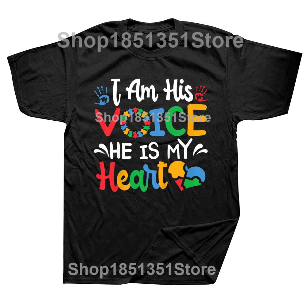 Mom Mama Autistic Autism Awareness T Shirts Cotton Streetwear Short Sleeve Birthday Gifts Summer Style Tshirt Mens Clothing