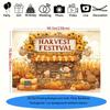 2D plane 1 piece of autumn sunflower cartoon background fabric for harvest festival autumn harvest festival autumn wedding