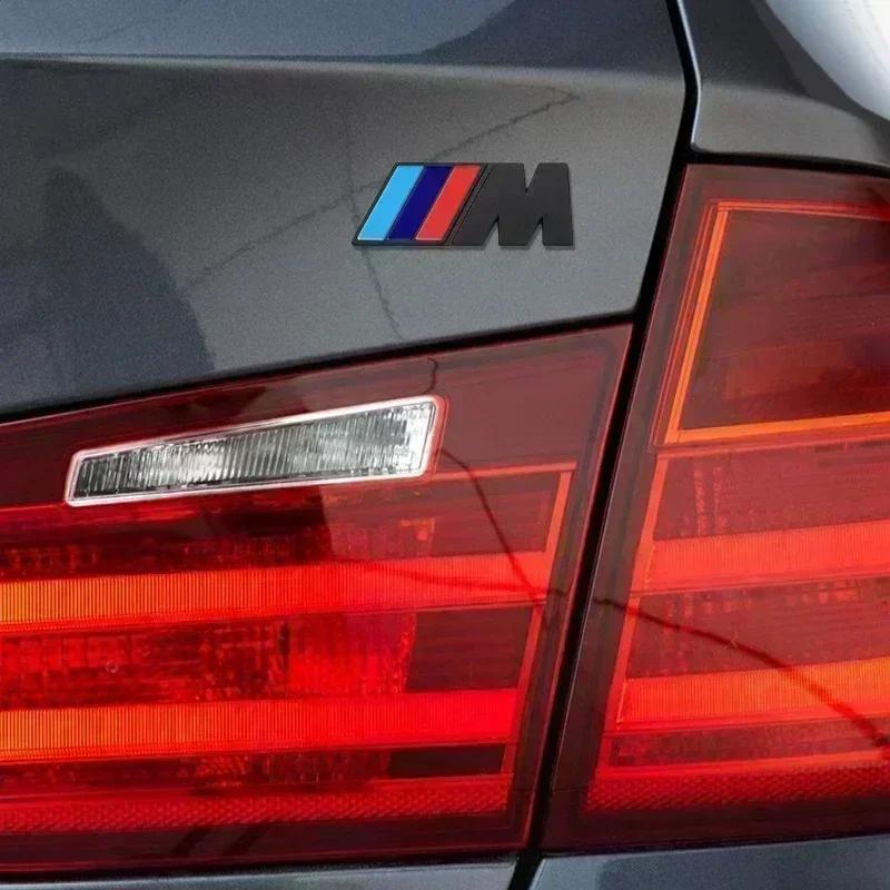 2pcs Car Sticker Adhesive Badge Decal Metal Emblem Fender Trunk Body Tailgate For BMW M M5 E36 E46 E60 E90 E92 X1 X3 X5 X6 g1