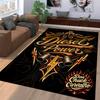 "Diesel Power Carpet with Lightning, Exhaust Pipes, and Flame Design" Suitable for use as an anti-slip for living room bedroom sofas