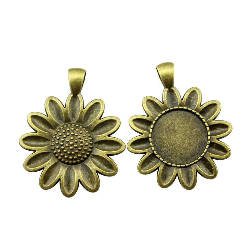 Аксессуары Детали Подходят Круглый 18 мм Стеклянный Кабошон Основа Настройка Лоток Винтажные Ювелирные Изделия Принадлежности QA018