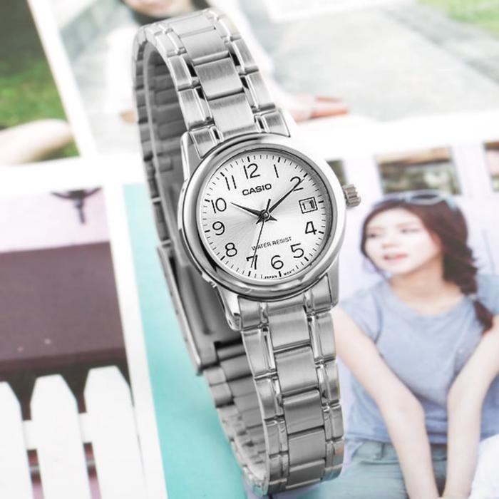 Часы - Casio - LTP-V002D-7B - Сталь - Кварцевые - Аналоговые