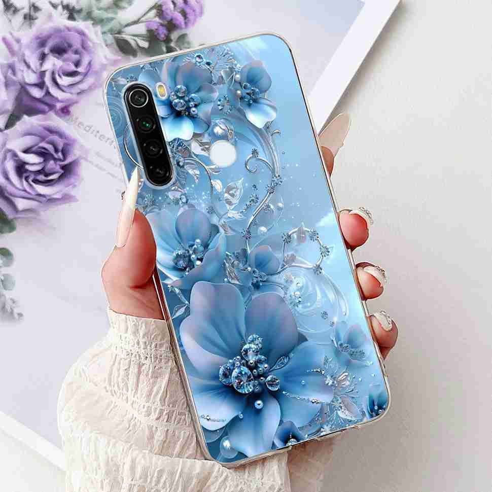 Чехол для Xiaomi Redmi Note 8 Винтажный Дракон Роскошный Цветок Мягкий Силикон ТПУ Чехол Для Redmi Note8 Note 8T Чехлы для Телефона Ударопрочный