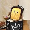 Toast Bread Key Chain Bag Bread Expression Plush Wallet Casual Coin Purse  Women