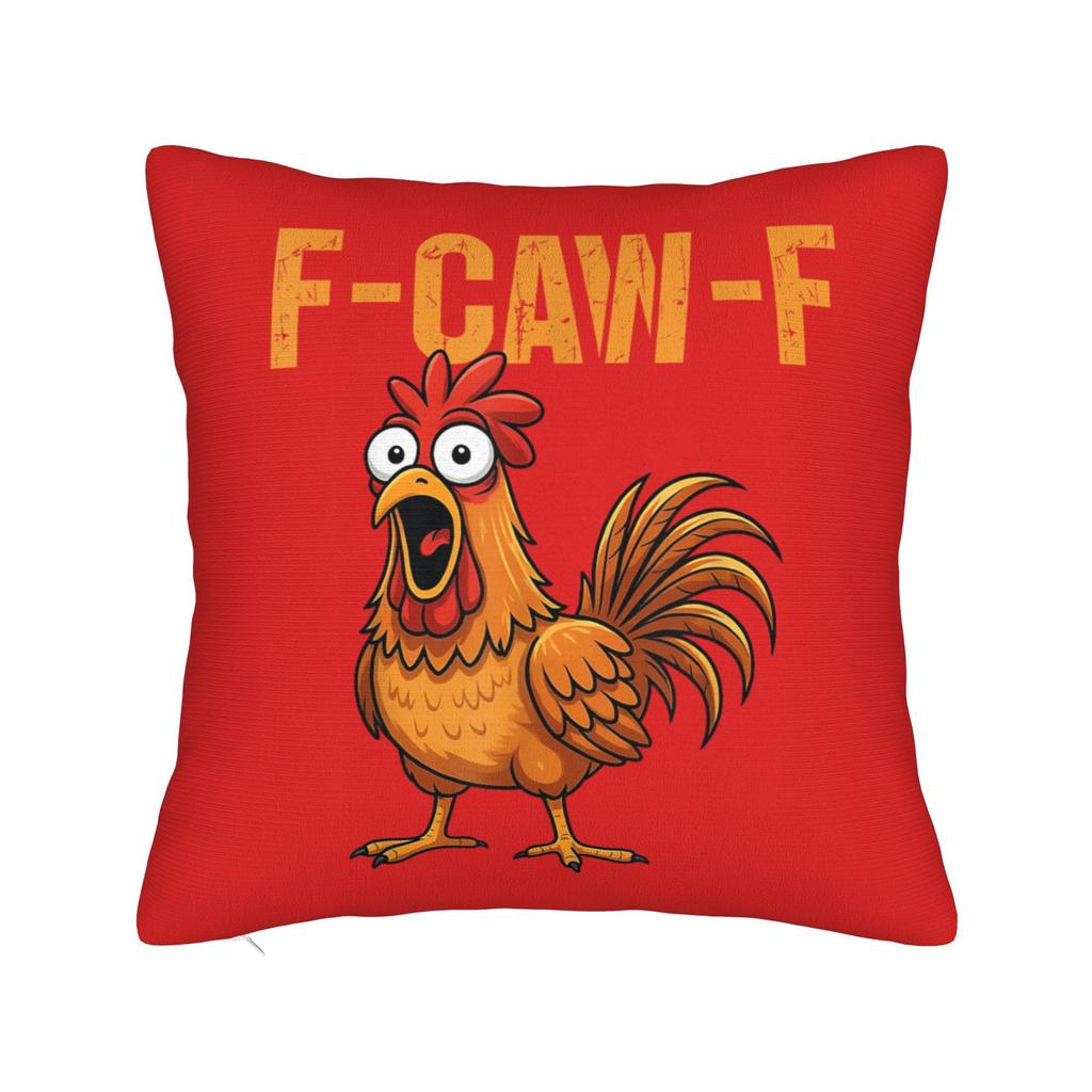 FCawF Meme Square Pillow Case Funny Black Bird Moon Cushion Cover Novelty Polyester Decor Pillowcase for Home 45x45cm