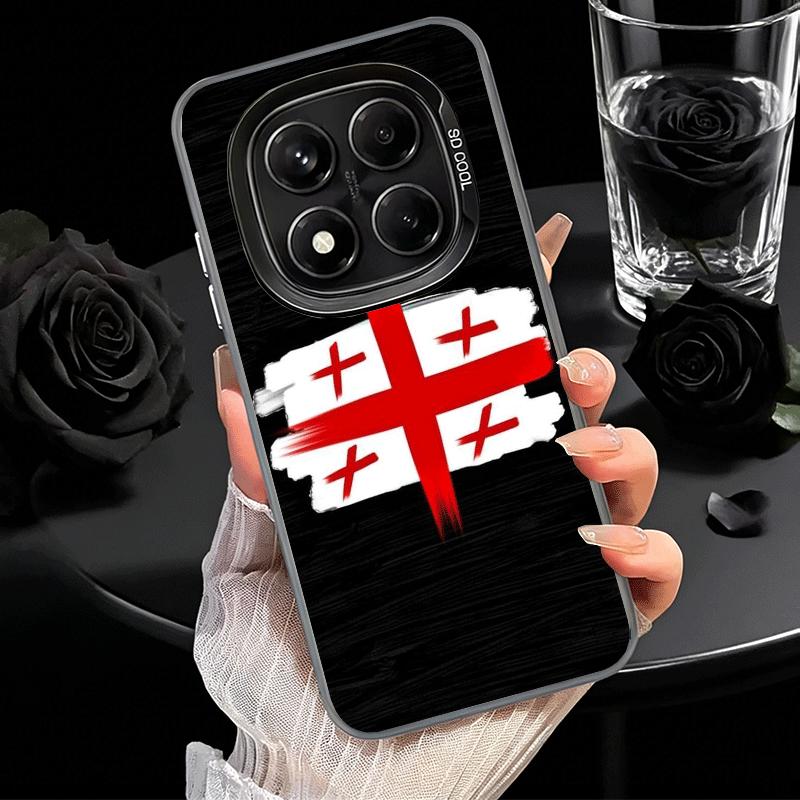 Georgia Passport Flag Shockproof Phone Case for Xiaomi Redmi Note 15 14 13 12 Pro Plus 11 11S 11T 5G Cover Anti Fall Fundas