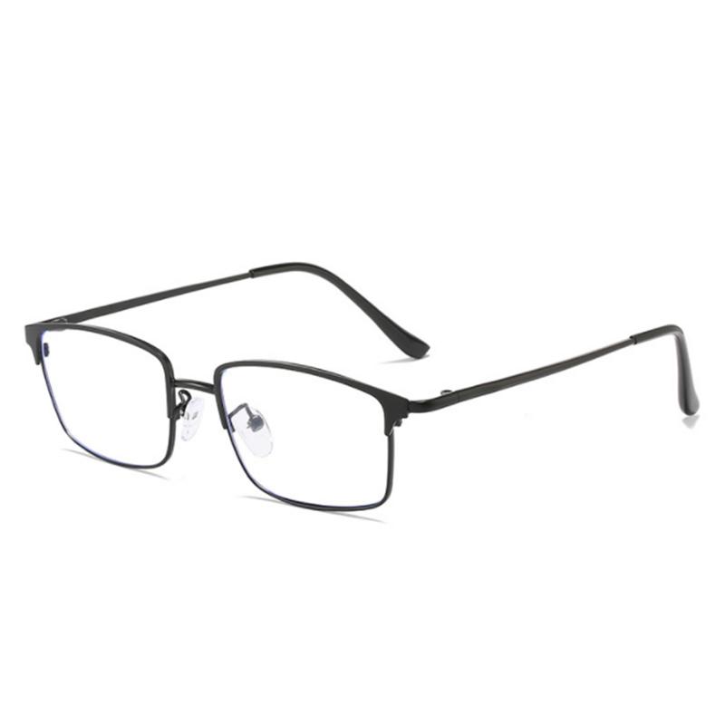 Student Nearsighted Eyeglasses For Women Metal Full Frame Square Myopia Eyeglasses With Prescription 0 -0.5 -0.75 To -6