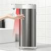 Бесконтактный автоматический дозатор мыла, регулируемый на 4 уровня, перезаряжаемый, сенсорная помпа, из нержавеющей стали, дозатор жидкого мыла для ванной