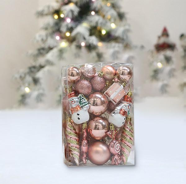 Christmas Tree 29 Piece Ornament Set for Festive Decoration in Homes or Holiday Party Settings with Plastic Material