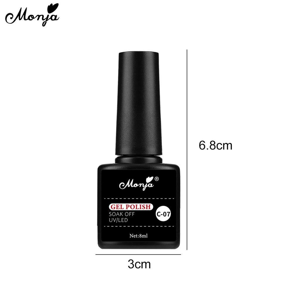 monja 17 цветов 8 мл флакон для дизайна ногтей гель УФ-лак для рисования живопись быстросохнущая замачиваемая лампа отверждение лаки лак DIY дизайн маникюра инструменты для красоты