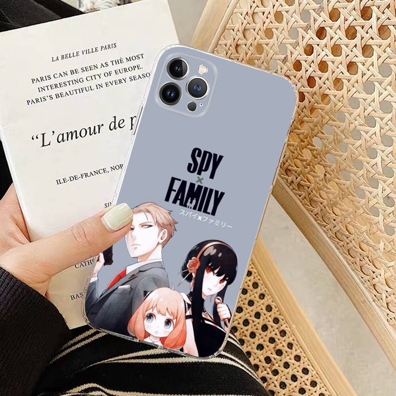 Мягкий силиконовый чехол для телефона SPY×FAMILY для iphone 14 13 12 11 Pro Mini XS MAX 8 7 6 Plus X XS XR