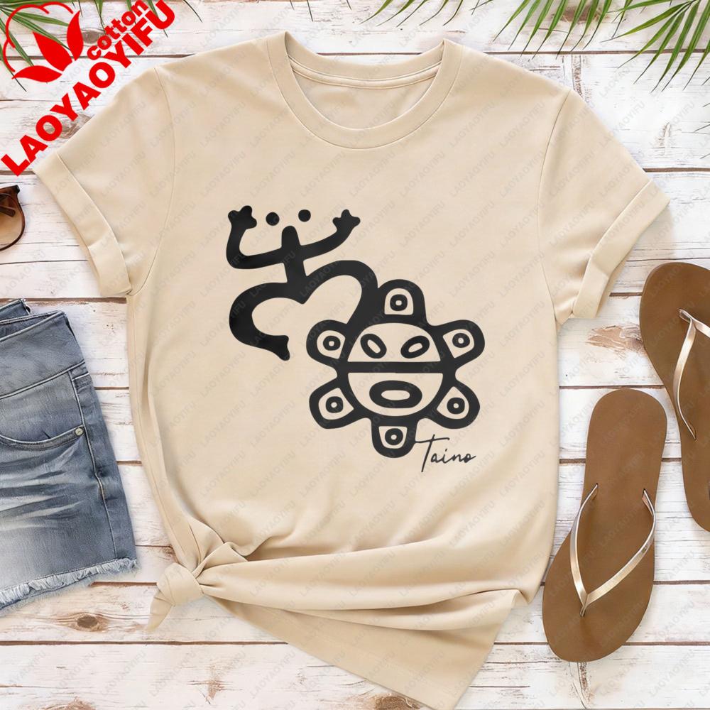 Puerto Rico Taino TShirt Coqui Frog Shirts Taino Symbol Shirt Puerto Ricans Gift Clothing Unisex Casual Fashion Cotton Tee Tops