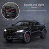 1/24 Lamborghini URUS Bison SUV литая спортивная модель автомобиля литые металлические внедорожники имитация модели автомобиля звук и свет детские игрушки подарок