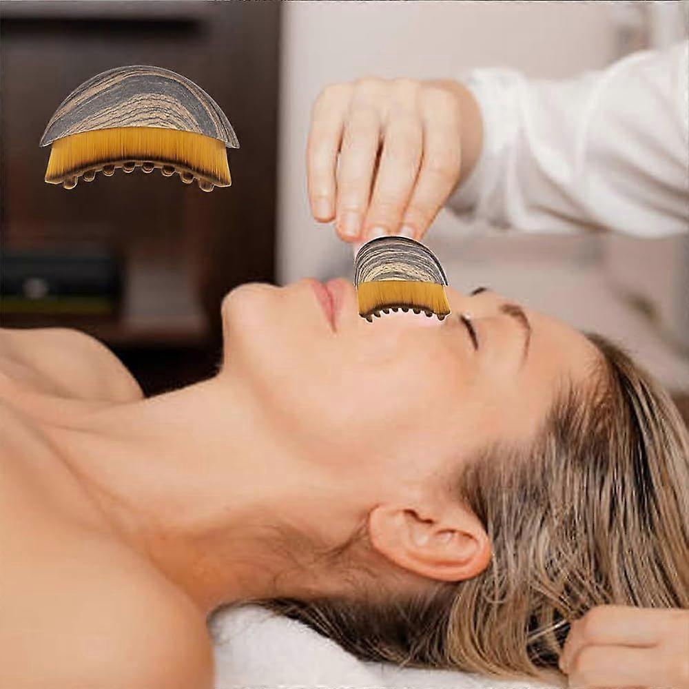 Lymphatic contour facial massage brush, sculpts the chin and jawline, facial lymphatic drainage massager, ergonomically designed to precisely fit the
