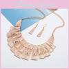 Vintage Artistic Alloy Necklace And Earring Set Casual Wear Clothing Accessories