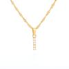 Новое английское letter necklace, покрытое настоящим золотом и слегка инкрустированное подвеской-буквой из циркона, цепочка из нержавеющей стали